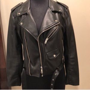 Zara faux leather jacket